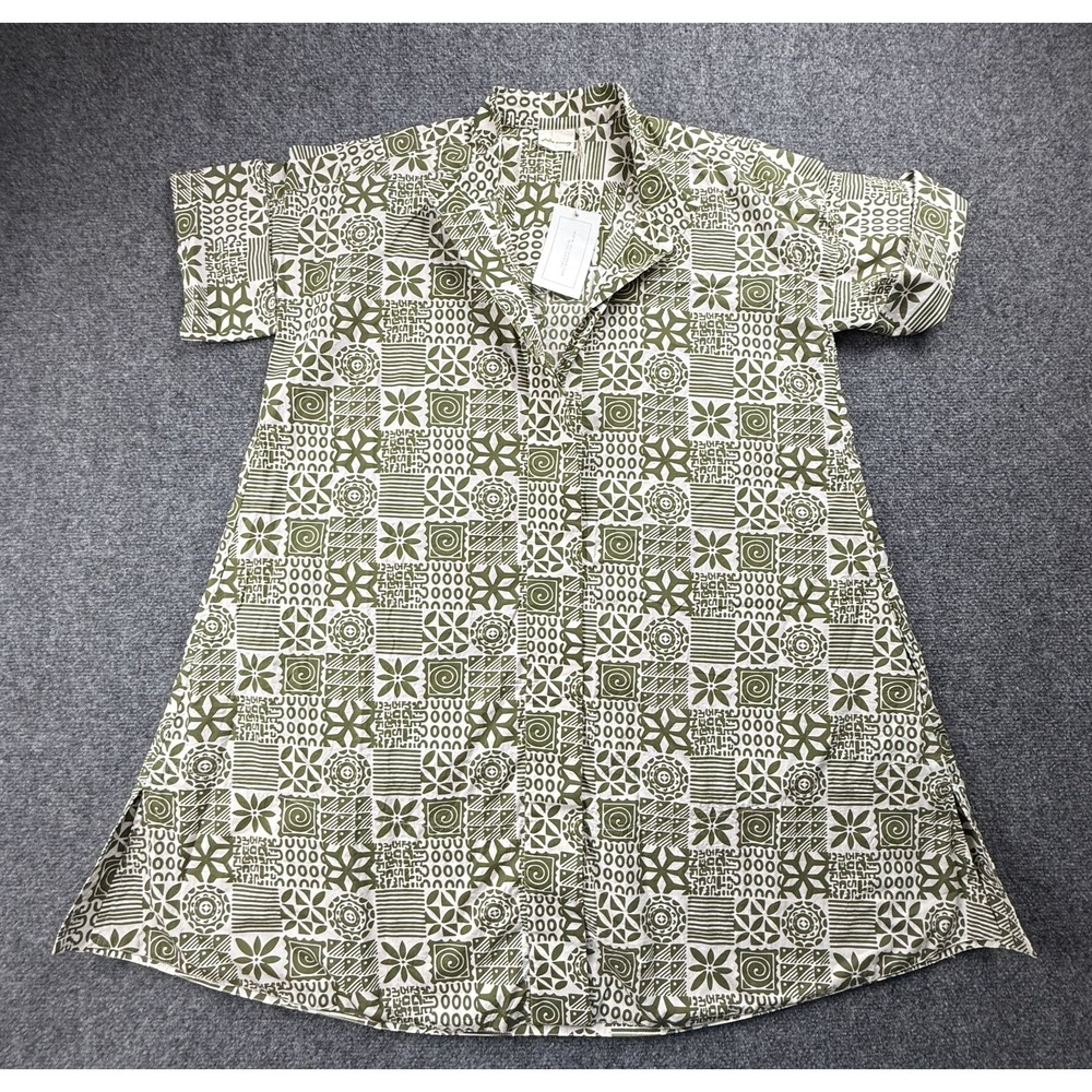 Green Patterned Mini Dress